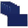 Gold Seal 2 Pkt Plastic Extra Heavyweight Folders Portfolio, High Sheen Reflective Finish, Blue, 12PK 86312